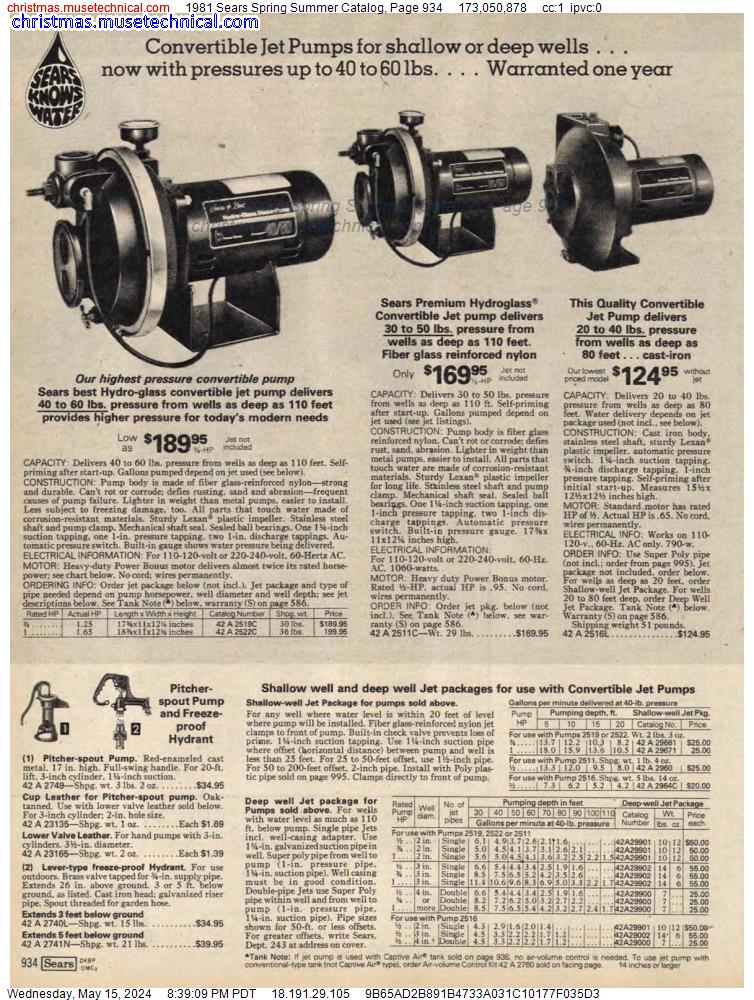 1981 Sears Spring Summer Catalog, Page 934