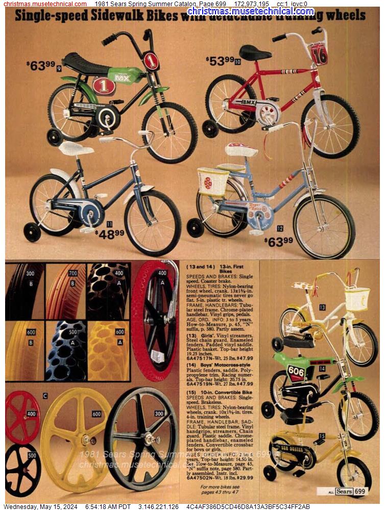 1981 Sears Spring Summer Catalog, Page 699