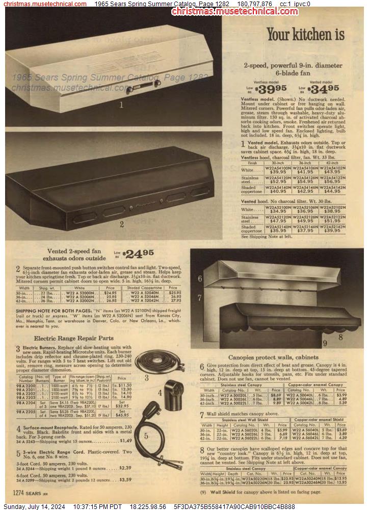 1965 Sears Spring Summer Catalog, Page 1282