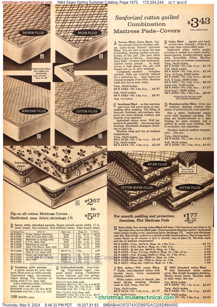 1964 Sears Spring Summer Catalog, Page 1572