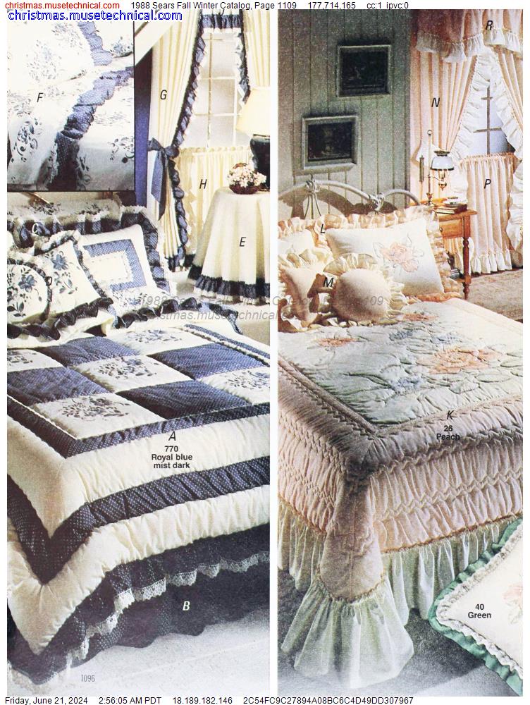 1988 Sears Fall Winter Catalog, Page 1109