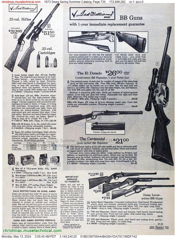 1973 Sears Spring Summer Catalog, Page 735