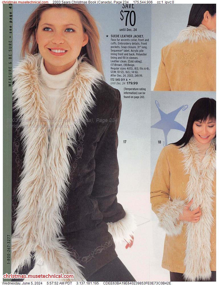 2003 Sears Christmas Book (Canada), Page 234