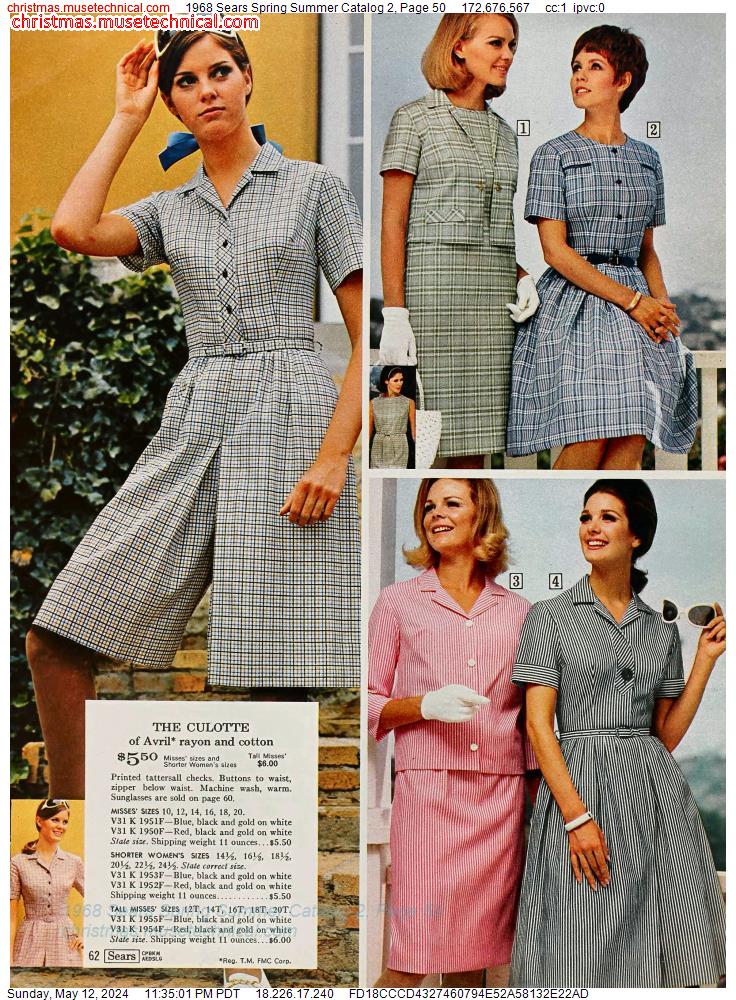 1968 Sears Spring Summer Catalog 2, Page 50