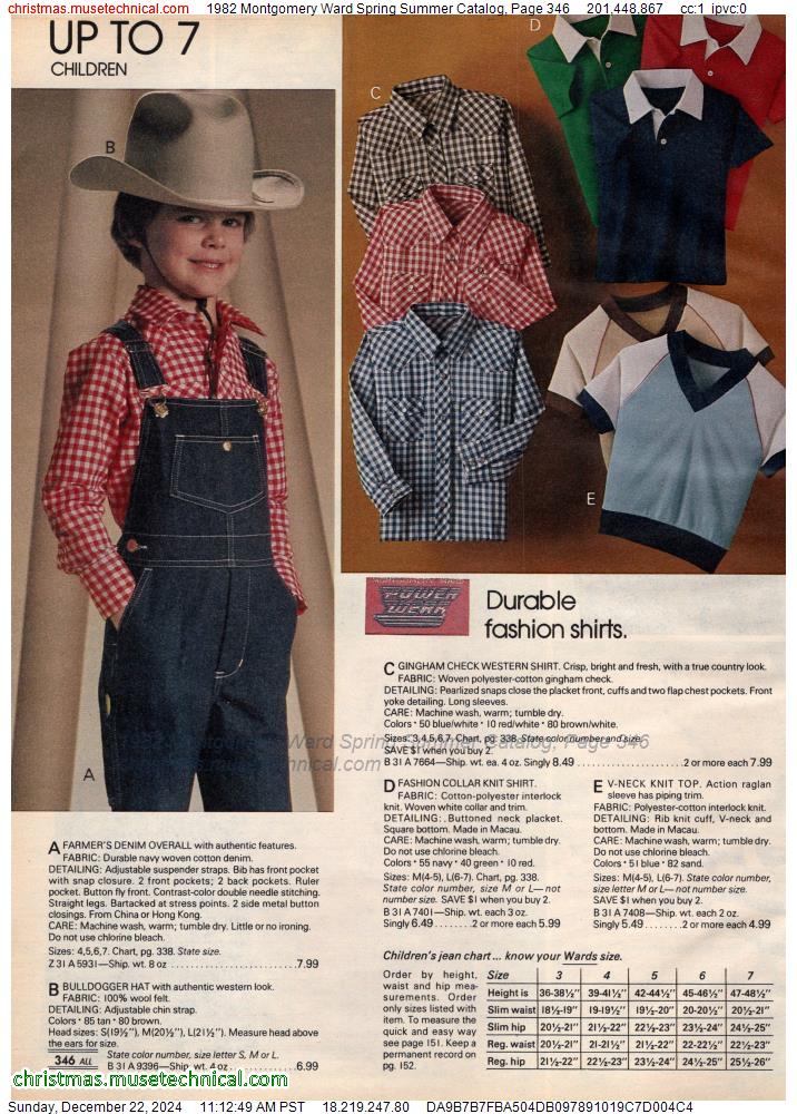 1982 Montgomery Ward Spring Summer Catalog, Page 346