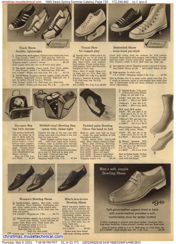 1965 Sears Spring Summer Catalog, Page 730