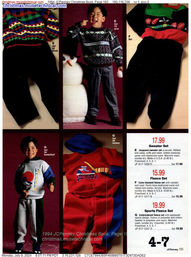 1994 JCPenney Christmas Book, Page 193