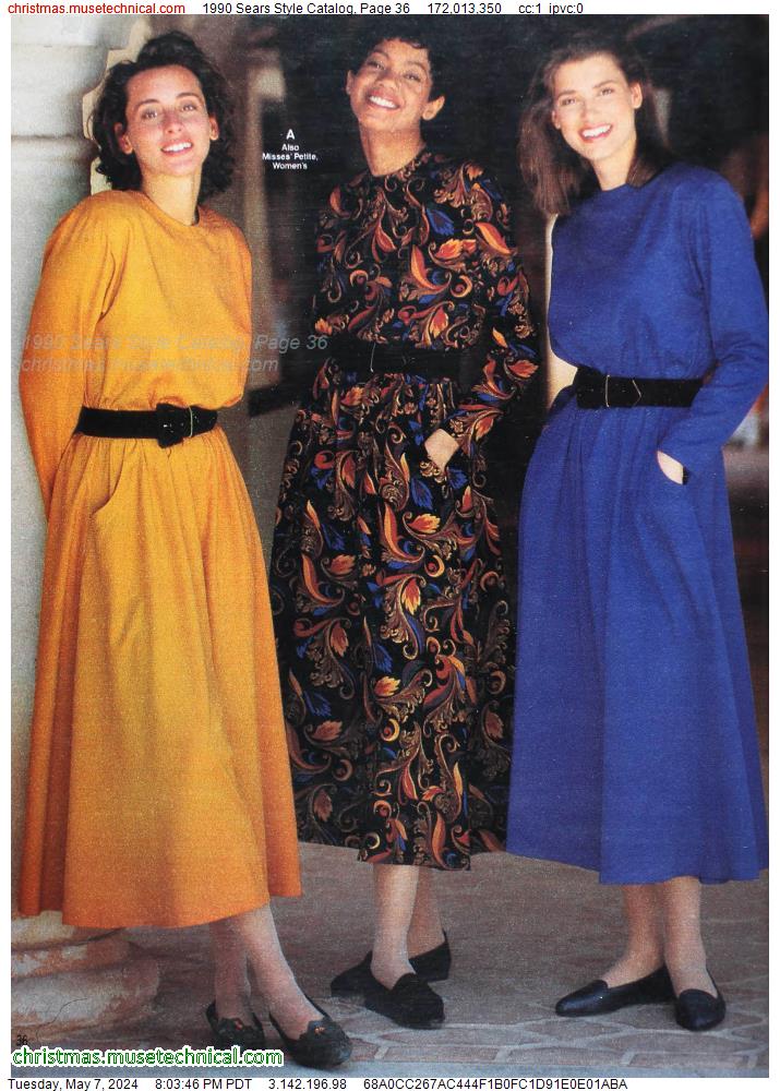 1990 Sears Style Catalog, Page 36