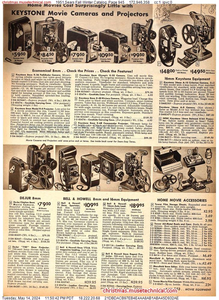 1951 Sears Fall Winter Catalog, Page 945