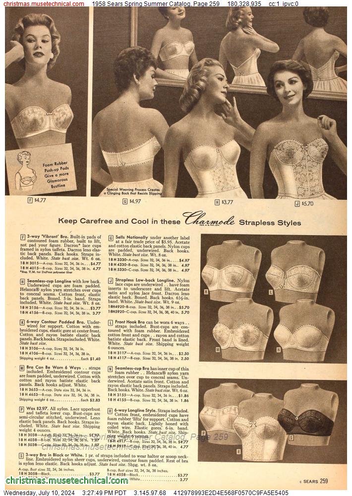 1958 Sears Spring Summer Catalog, Page 259