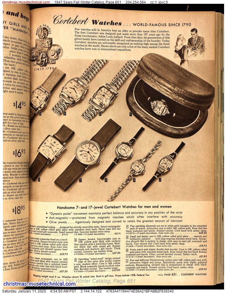 1947 Sears Fall Winter Catalog, Page 651