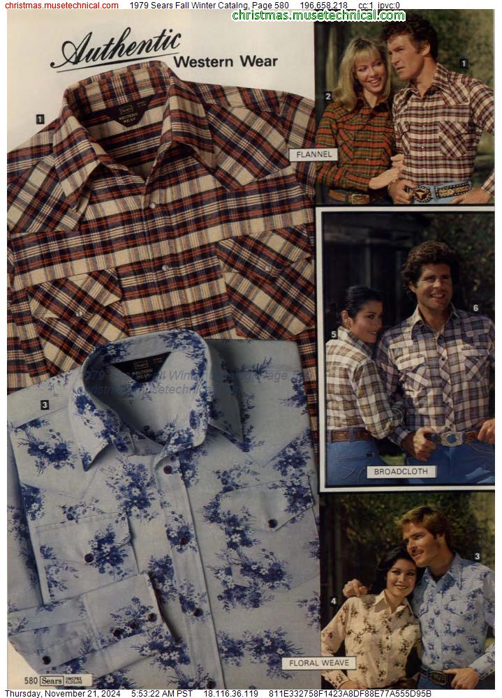 1979 Sears Fall Winter Catalog, Page 580