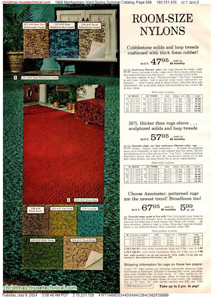 1968 Montgomery Ward Spring Summer Catalog, Page 566