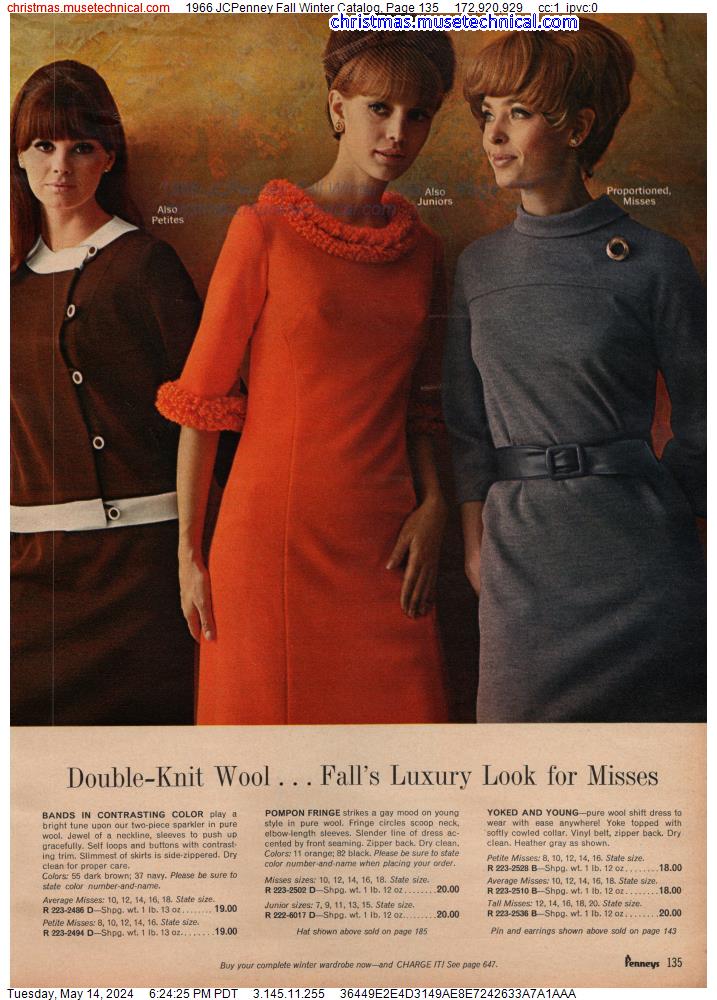 1966 JCPenney Fall Winter Catalog, Page 135
