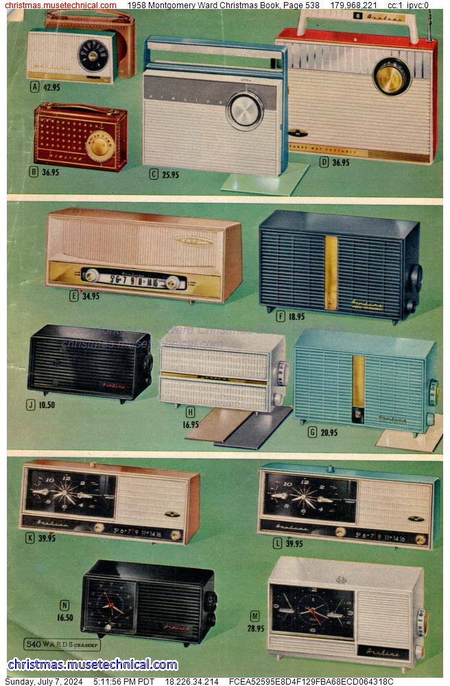 1958 Montgomery Ward Christmas Book, Page 538