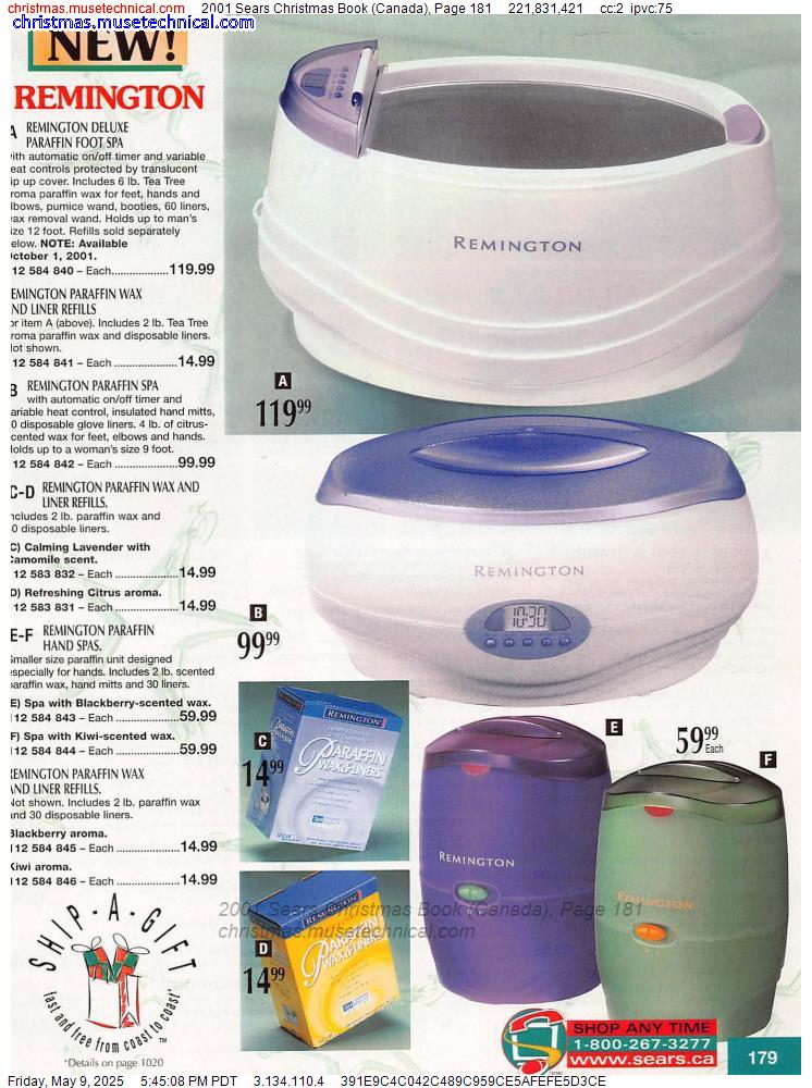 2001 Sears Christmas Book (Canada), Page 181