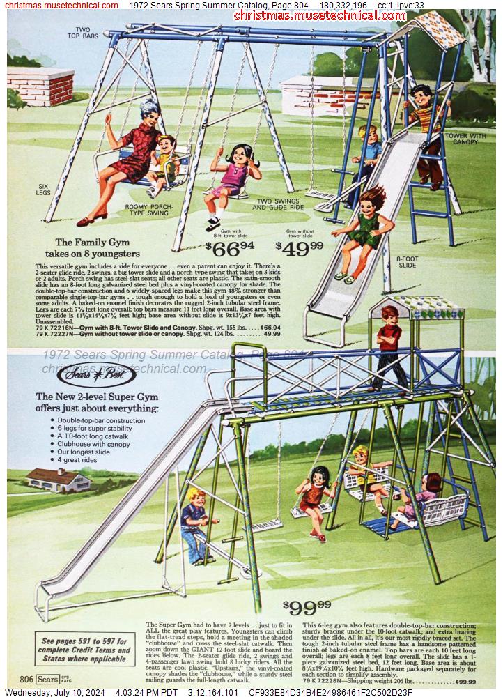 1972 Sears Spring Summer Catalog, Page 804