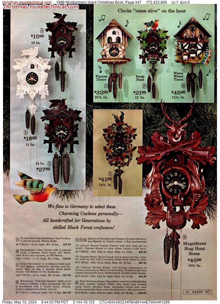 1966 Montgomery Ward Christmas Book, Page 447