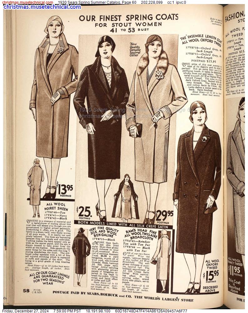 1930 Sears Spring Summer Catalog, Page 60