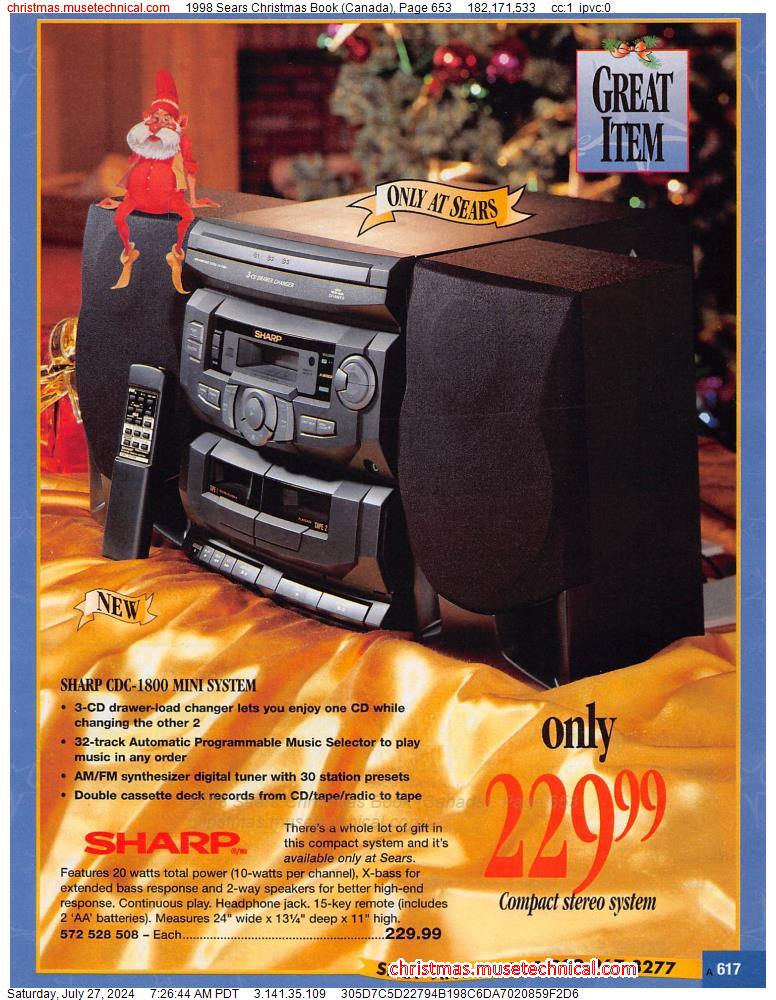 1998 Sears Christmas Book (Canada), Page 653