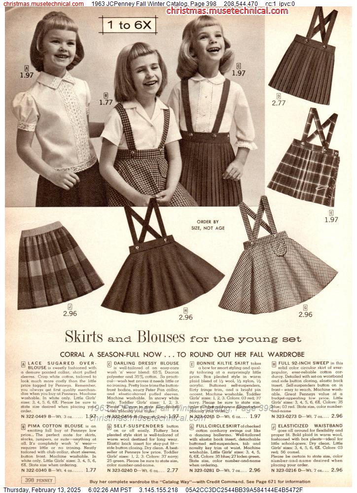 1963 JCPenney Fall Winter Catalog, Page 398