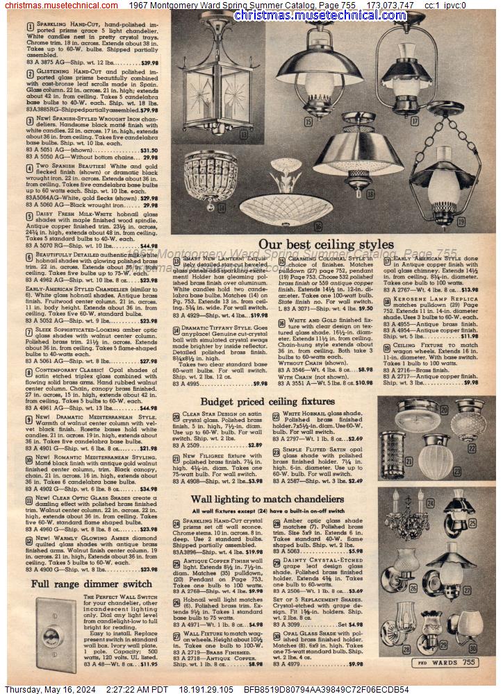 1967 Montgomery Ward Spring Summer Catalog, Page 755
