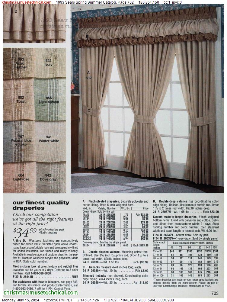 1993 Sears Spring Summer Catalog, Page 702