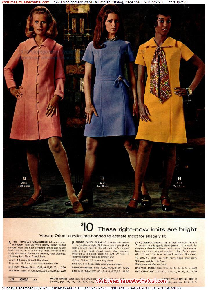 1970 Montgomery Ward Fall Winter Catalog, Page 128