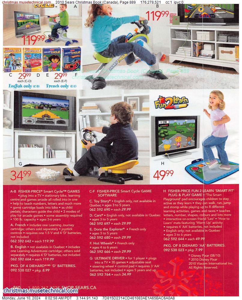 2010 Sears Christmas Book (Canada), Page 889