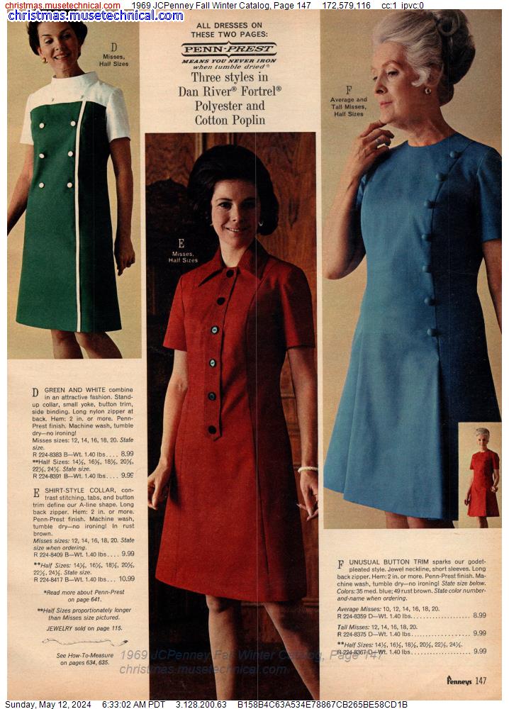 1969 JCPenney Fall Winter Catalog, Page 147