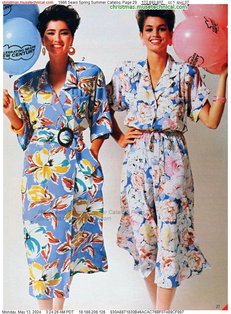 1986 Sears Spring Summer Catalog, Page 29