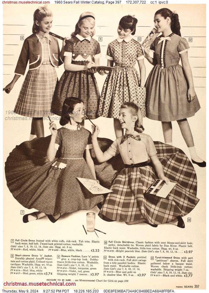 1960 Sears Fall Winter Catalog, Page 397
