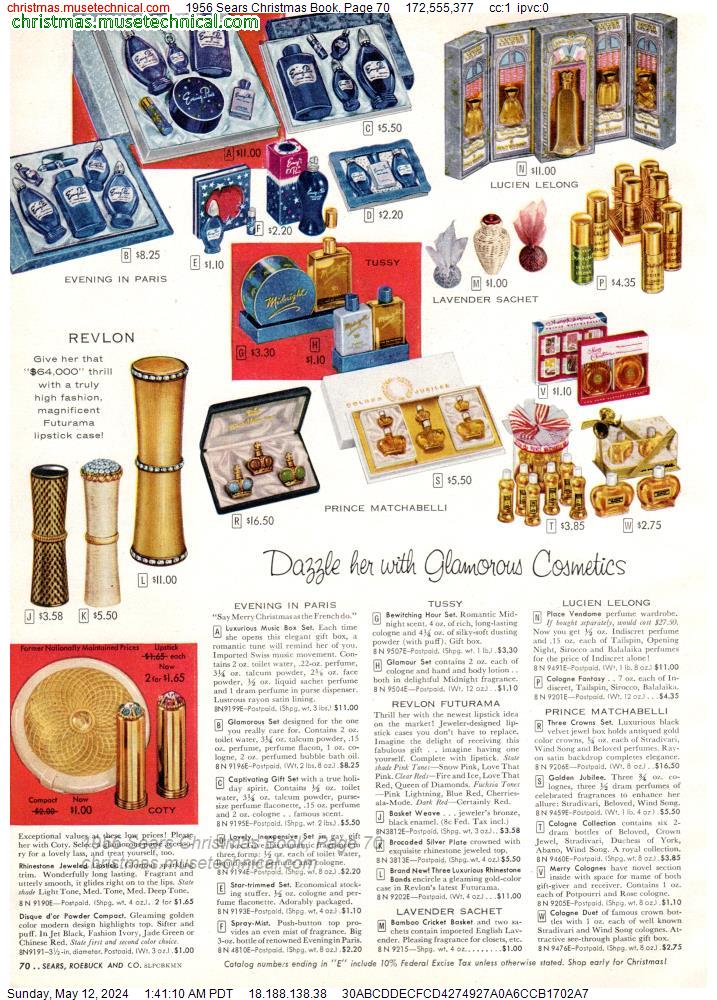 1956 Sears Christmas Book, Page 70