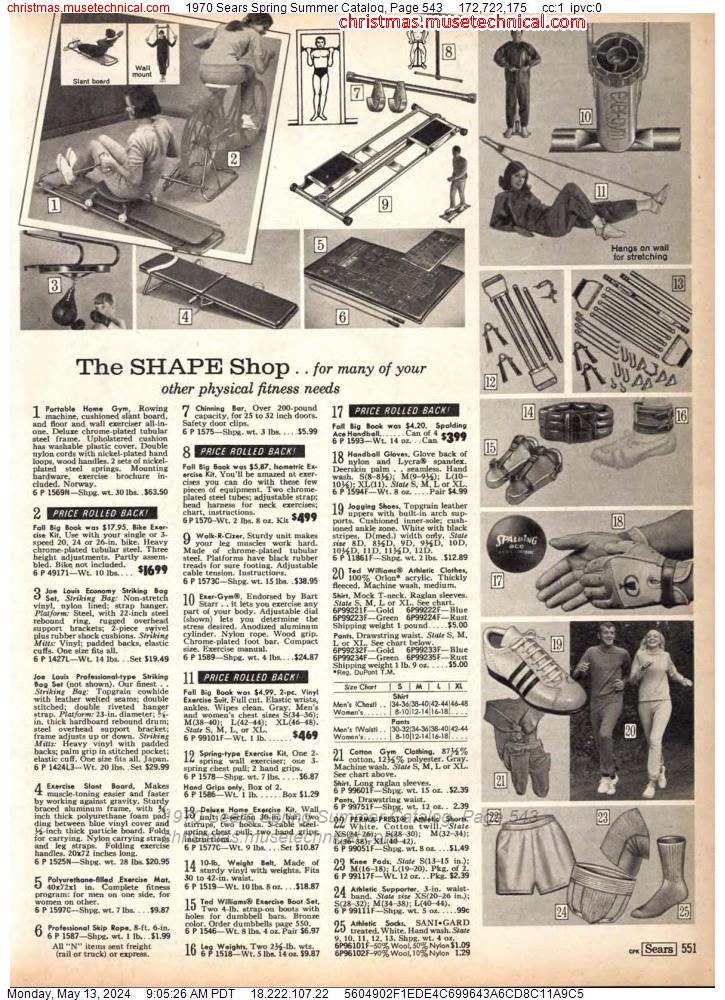 1970 Sears Spring Summer Catalog, Page 543