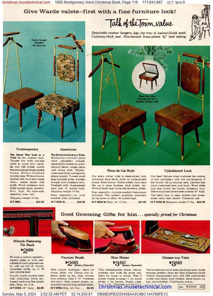 1965 Montgomery Ward Christmas Book, Page 115