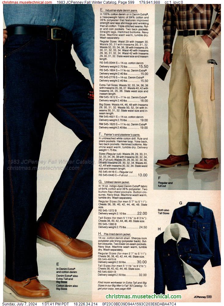 1983 JCPenney Fall Winter Catalog, Page 599