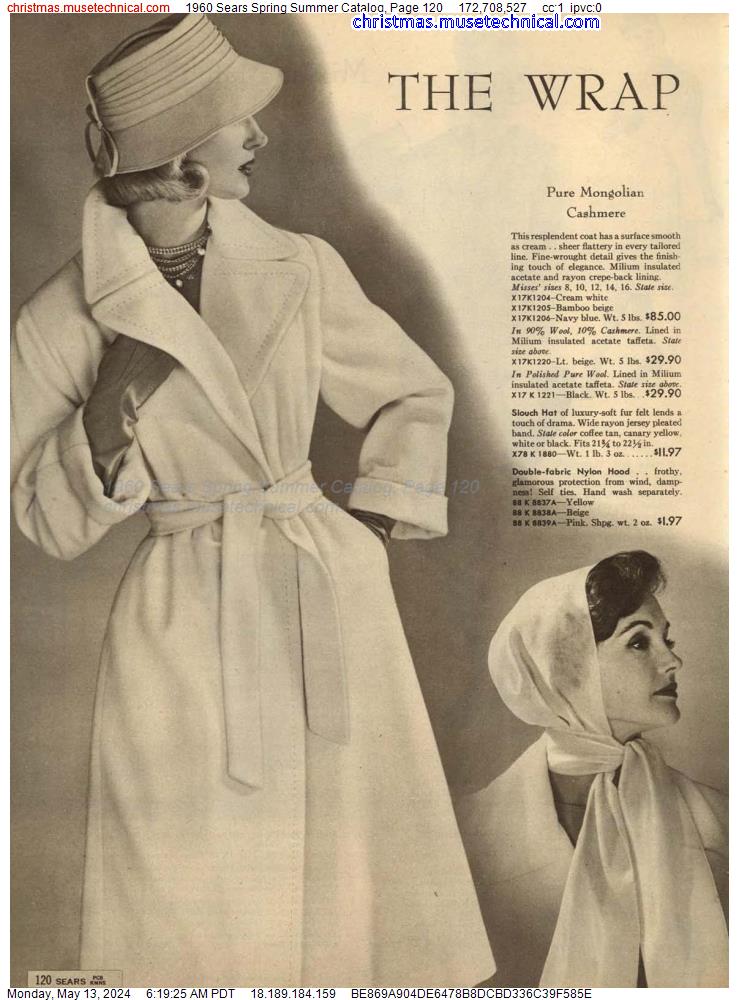1960 Sears Spring Summer Catalog, Page 120