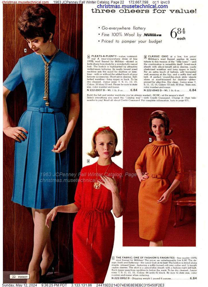 1963 JCPenney Fall Winter Catalog, Page 22