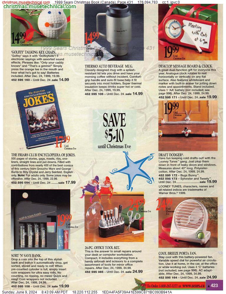 1999 Sears Christmas Book (Canada), Page 431
