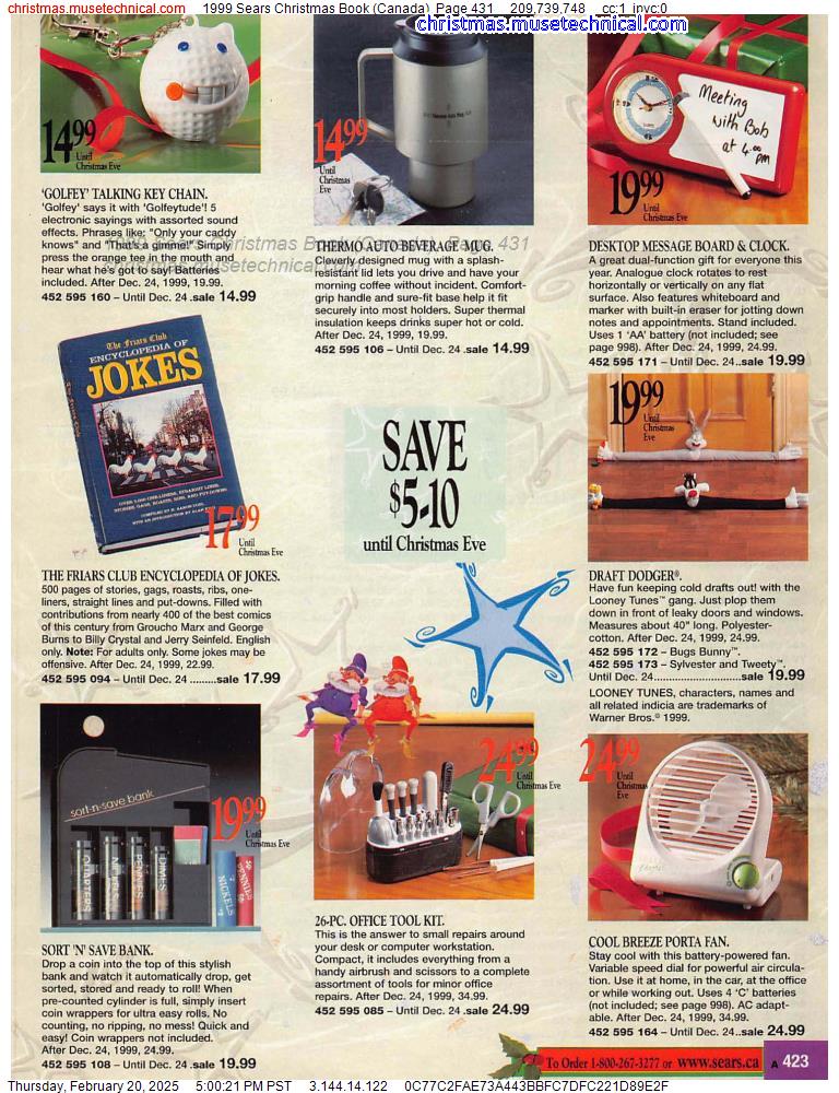 1999 Sears Christmas Book (Canada), Page 431