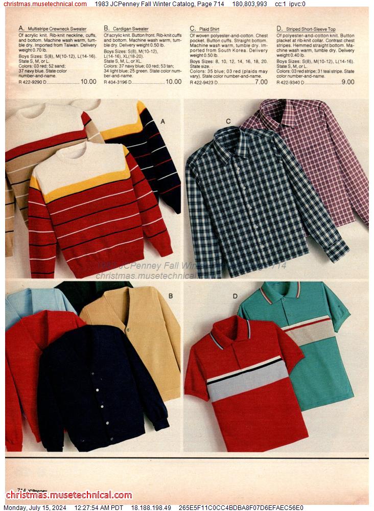 1983 JCPenney Fall Winter Catalog, Page 714