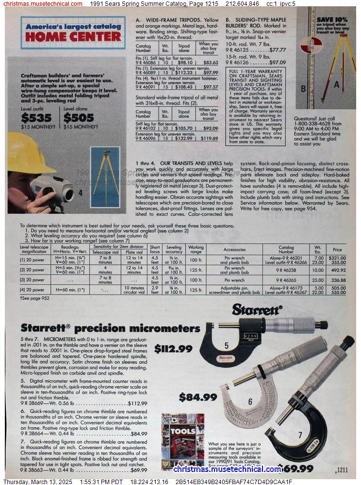 1991 Sears Spring Summer Catalog, Page 1215