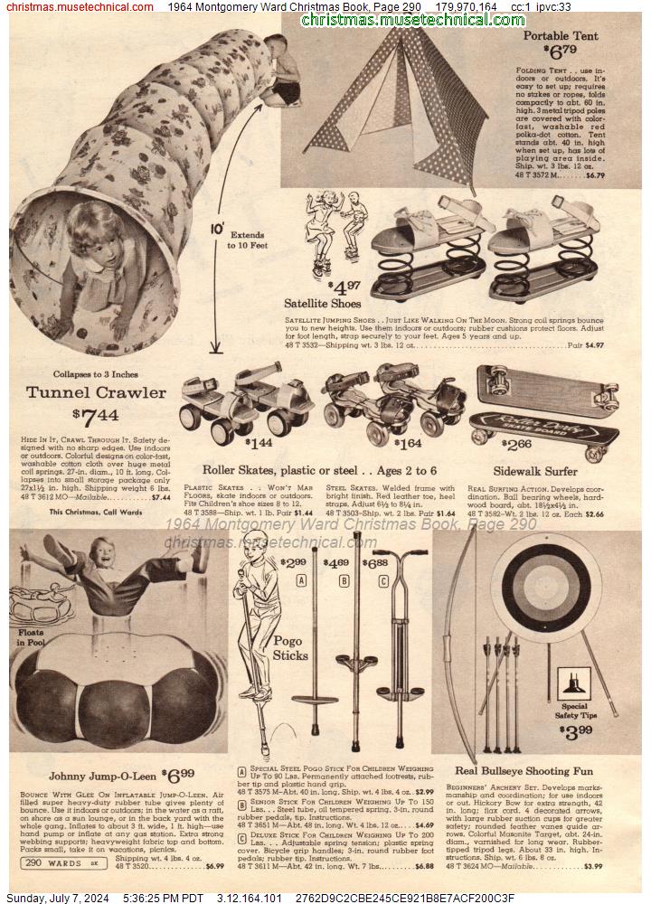 1964 Montgomery Ward Christmas Book, Page 290