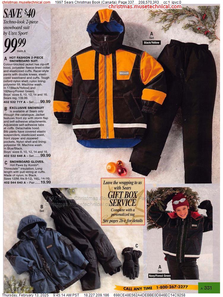 1997 Sears Christmas Book (Canada), Page 337