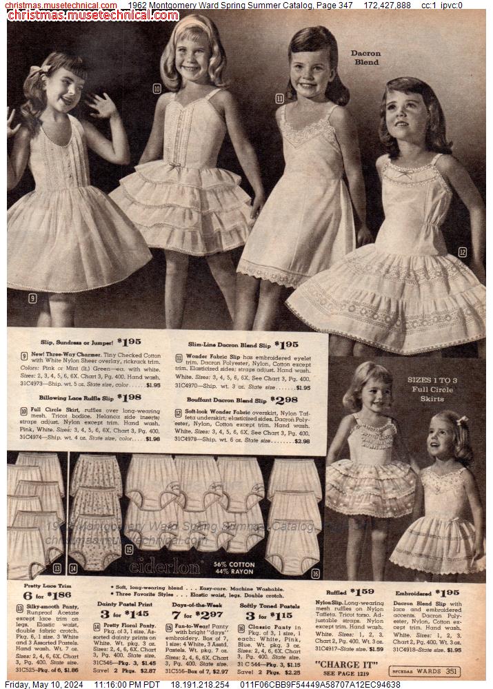 1962 Montgomery Ward Spring Summer Catalog, Page 347