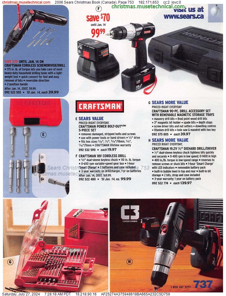 2006 Sears Christmas Book (Canada), Page 753