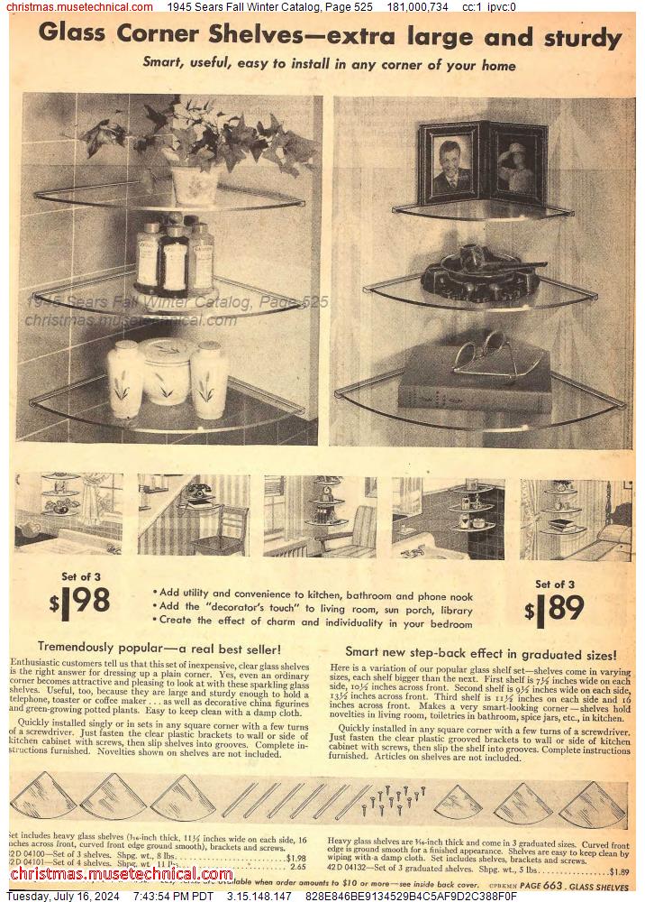 1945 Sears Fall Winter Catalog, Page 525
