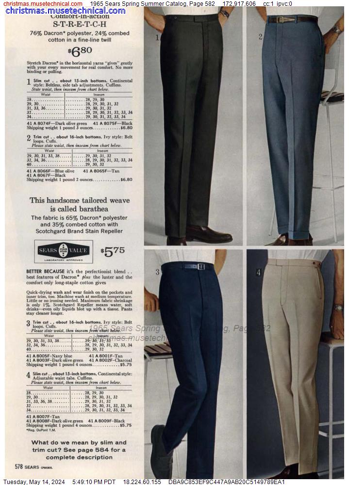 1965 Sears Spring Summer Catalog, Page 582