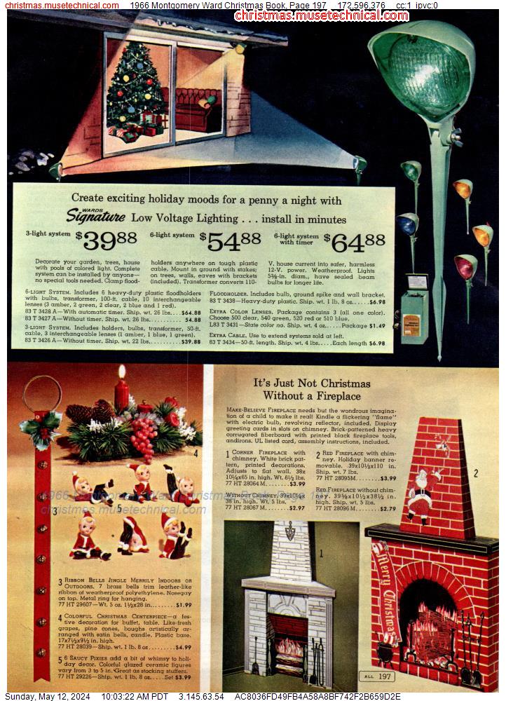 1966 Montgomery Ward Christmas Book, Page 197