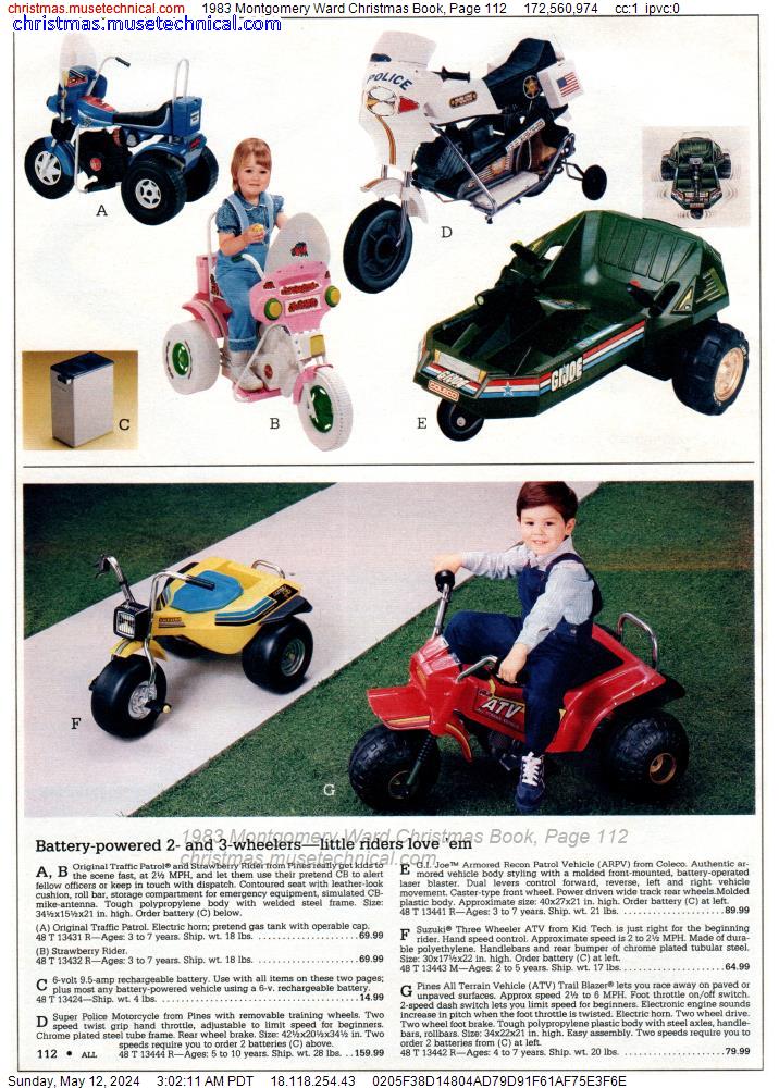 1983 Montgomery Ward Christmas Book, Page 112